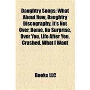 Daughtry Songs : What about Now, Daughtry Discography, It's Not over, Home, No Surprise, over You, Life after You, Crashed, What I Want