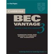Cambridge BEC Vantage 3 Self Study Pack