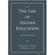 The Law of Higher Education, 2 Volume Set