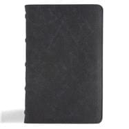 CSB Personal Size Bible, Holman Handcrafted Collection, Premium Marbled Slate Calfskin