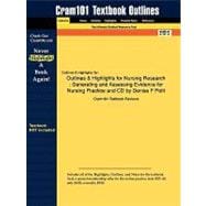 Outlines and Highlights for Nursing Research : Generating and Assessing Evidence for Nursing Practice and CD by Denise F Polit, ISBN