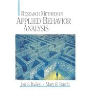 Research Methods in Applied Behavior Analysis