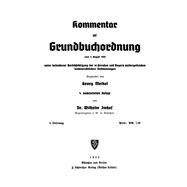 Kommentar zur Grundbuchordnung vom 5. August 1935. Lieferung 4