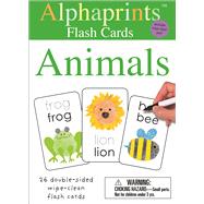 Alphaprints: Wipe Clean Flash Cards Animals