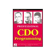 Professional Cdo Programming,9781861002068