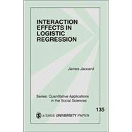 Interaction Effects in Logistic Regression