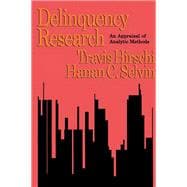 Delinquency Research: An Appraisal of Analytic Methods book cover, ISBN 9781138522091