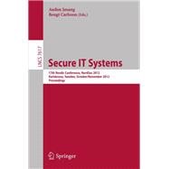 Secure IT Systems : 17th Nordic Conference, NordSec 2012, Karlskrona, Sweden, October 31 -- November 2, 2012, Proceedings