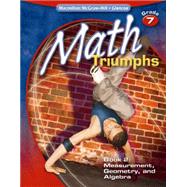 Math Triumphs, Grade 7, Student Study Guide, Book 2: Measurement, Geometry, and Algebra