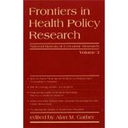 Frontiers in Health Policy Research - Vol. 3