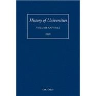 History of Universities Volume XXIV 1&2