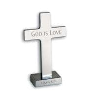 God Is Love Metal Standing Cross