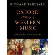 Oxford History of Western Music 5-vol. set,9780199842131