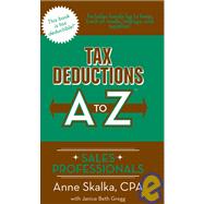 Tax Deductions a to Z for Sales Professionals
