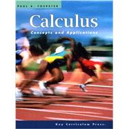 Calculus: Concepts and Applications Student Text + 6 Year Online License
