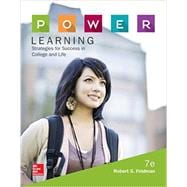 P.O.W.E.R. Learning: Strategies for Success in College and Life book cover, ISBN 9780077842154