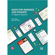 Connect Online Access for Math for Business and Finance: An Algebraic Approach