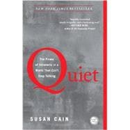 Quiet: The Power of Introverts in a World That Can't Stop Talking,9780307352156