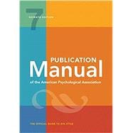 Publication Manual of the American Psychological Association,9781433832161