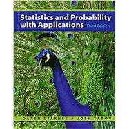 Statistics and Probability with Applications (High School),9781464122163