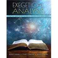 Exegetical Analysis: A Practical Guide for Applying Biblical Research to the Social Sciences