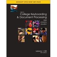 Gregg College Keyboarding & Document Processing (GDP); Microsoft Word 2007 Update, Lessons 1-120, main text