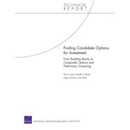 Finding Candidate Options for Investment From Building Blocks to Composite Options and Preliminary Screening