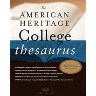 The American Heritage College Thesaurus