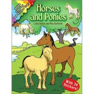 Horses and Ponies Coloring and Sticker Fun