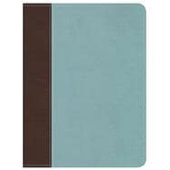 Life Essentials Study Bible, Brown/Blue LeatherTouch Biblical Principles to Live By