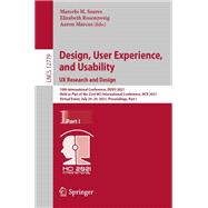Design, User Experience, and Usability:  UX Research and Design