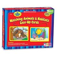 Matching Animals & Habitats Lace-Up Cards