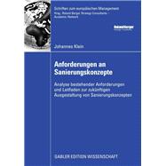 Anfurderungen an Sanierungskonzepte