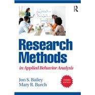 Research Methods in Applied Behavior Analysis