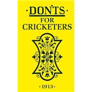 Don'ts for Cricketers