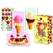 Ice Cream Sticker Note Cards