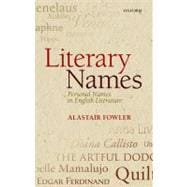 Literary Names Personal Names in English Literature