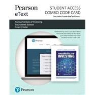 Pearson eText for Fundamentals of Investing -- Combo Access Card