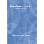 Human-computer Interaction: Theory and Practice (Part 1), Volume 1