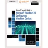 MindTap Networking, 1 term (6 months) Printed Access Card for Wright/Plesniarski's Microsoft Specialist Guide to Microsoft Windows 10 (Exam 70-697, Configuring Windows Devices)