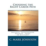 Choosing the Right Career Path - Employee Entrepreneur Degreed Trade or Military?