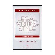 Guide to Legal Writing Style