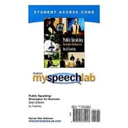 MySpeechLab -- Standalone Access Card -- for Public Speaking