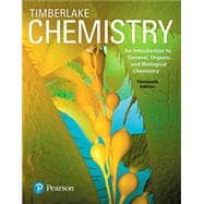 Modified MasteringChemistry with Pearson eText -- Standalone Access Card -- for Chemistry An Introduction to General, Organic, and Biological Chemistry