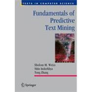 Fundamentals of Predictive Text Mining