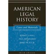 American Legal History Cases and Materials