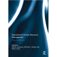 International Human Resource Management: Policy and Practice