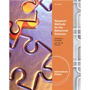 Research Methods for the Behavioral Sciences, International Edition 4e