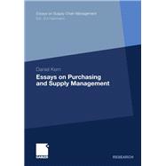 Essays on Purchasing and Supply Management