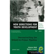 Deconstructing the School-to-Prison Pipeline New Directions for Youth Development, Number 99